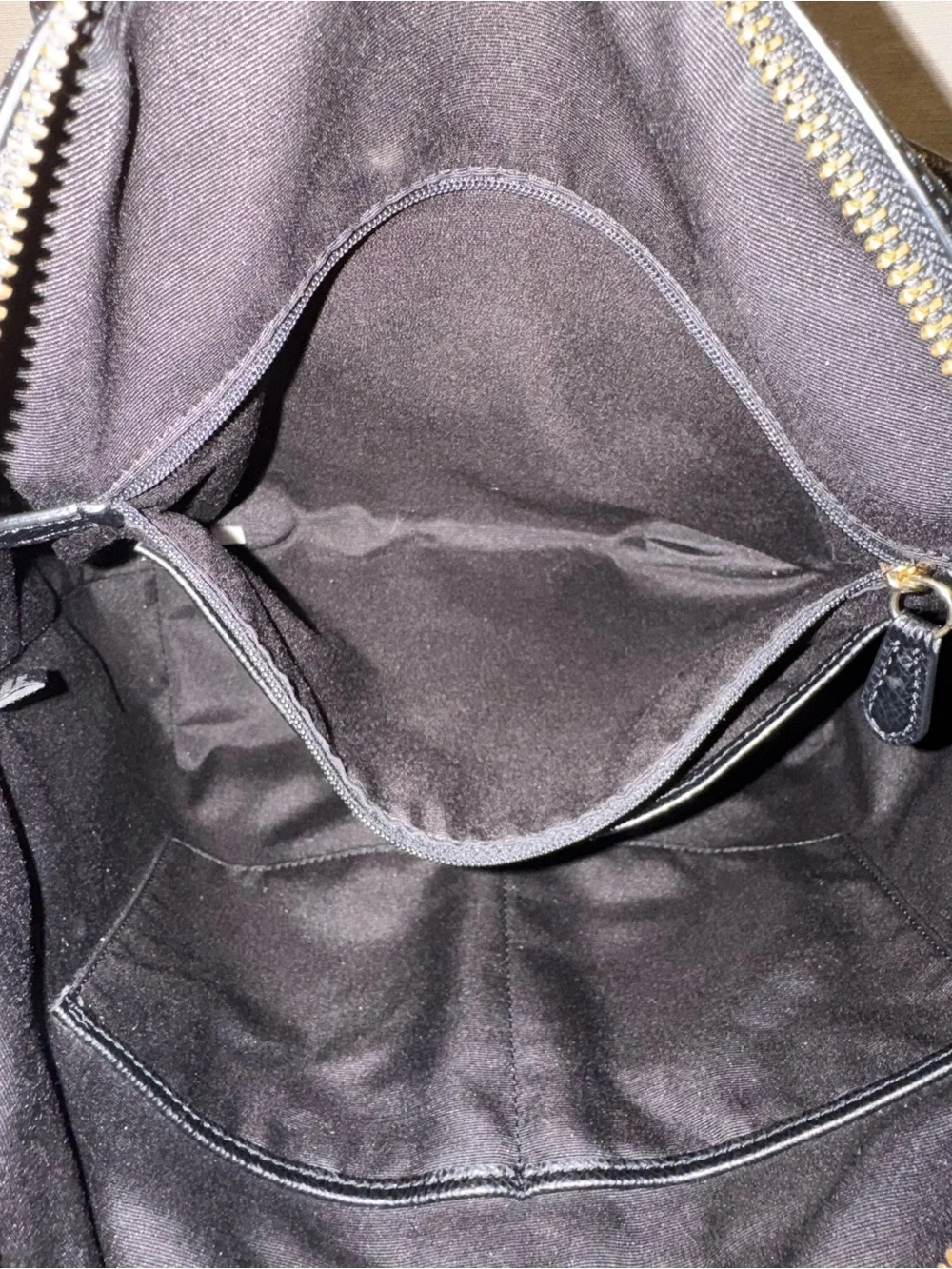 Coach F34680 Pleat Tote in Black Crossgrain Leather